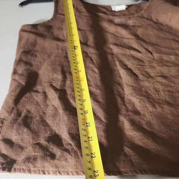Vintage IC Tank Top Size S usa connie shirt Brown Sleeveless - Picture 7 of 8